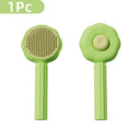 Pet Grooming Brush: Skin-friendly Massage Needles, Upgraded Cat Care  ourlum.com Green Sunflower  