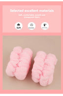 Cute Plush Wristband Hair Tie Makeup Mask Sleeve Cover Women