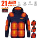 Men Heated Jacket USB Electric Heated Coat for Outdoor Activities