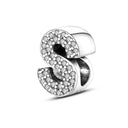 26 Letters Charm Beads Fit For Pandora 925 Silver Bracelet