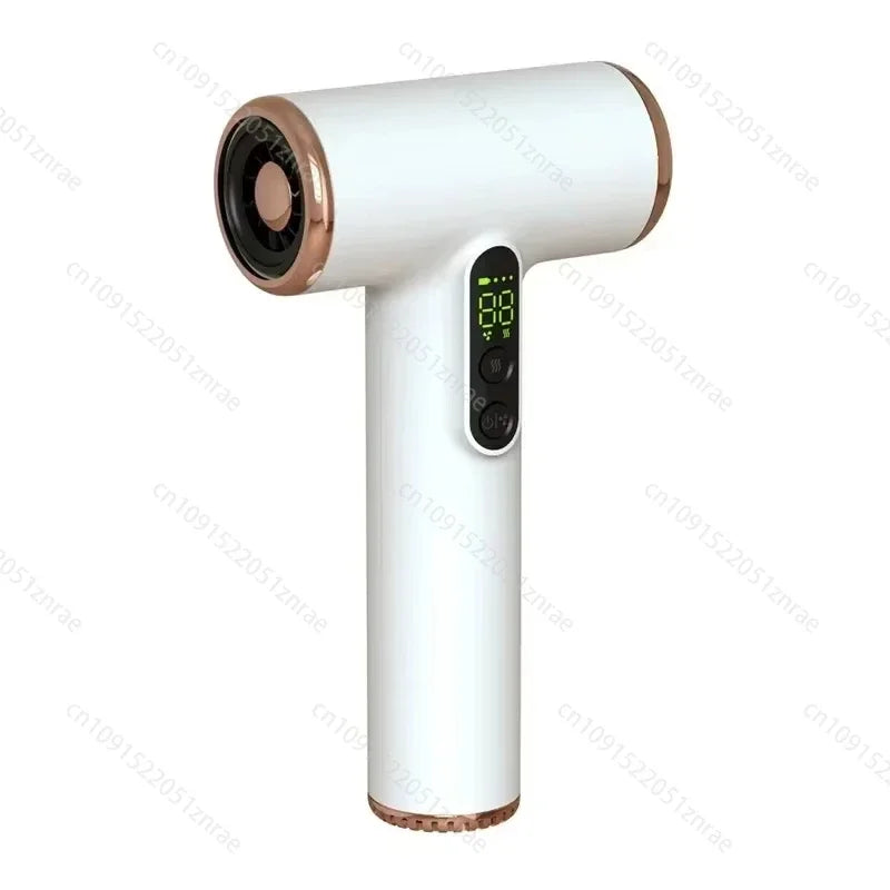 Wireless Hair Dryer USB Cordless Portable Travel Rechargeable Strong Wind Low Noise 3 Gears Hair Dryer with Lcd