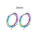 Simple Stainless Steel Hoop Earrings for Cartilage Piercings