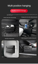 Car Trash Can Car Door Storage Box Foldable Hanging Bag