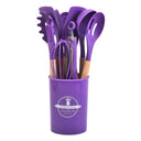 12-Piece Heat-Resistant Silicone Kitchen Utensils Set