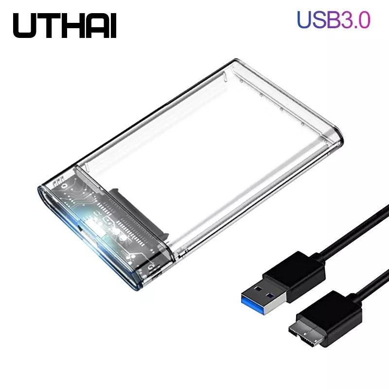 High-Speed SATA SSD Enclosure: Transparent Design for Enhanced Performance  ourlum.com   