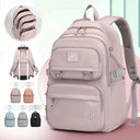 Spacious Waterproof Nylon Backpack for Students and Travelers