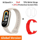 Mi Band 8: Smart Fitness Tracker with Advanced Health Monitoring  ourlum.com Gold N Red Strap CHINA 