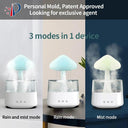 Mushroom Rain Air Humidifier Soothing Aroma Diffuser Night Light