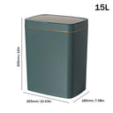 15/18L Smart Sensor Trash Can Waterproof Intelligent Touchless