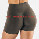 High Waist Scrunch Butt Seamless Yoga Shorts for Women - Push Up Athletic Gym Workout Bottoms