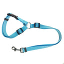 Adjustable Nylon Dog Harness & Car Seat Belt Set: Enhance Safety & Comfort  ourlum.com CWQY-11-Sky Blue  