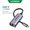 USB Ethernet Adapter: Fast Network Connection for Laptop & Switch  ourlum.com USB-C 2500Mbps Russian Federation 