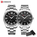 CURREN Men's Elegant Stainless Steel Business Watch Luxury Timepiece