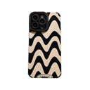 Zebra Stripe Black White iPhone Case - Shockproof Soft Cover for Various iPhone Models  ourlum.com Zebra Stripe Waves For iPhone 7 