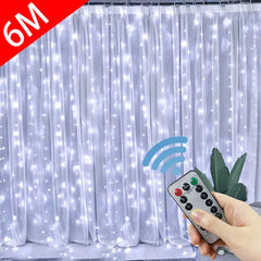 3M LED Curtain Fairy Lights with Remote Control for Home Decor