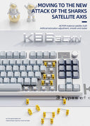 K86 Wireless Hot-Swappable Mechanical Keyboard Bluetooth 2.4g