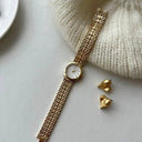 Elegant Vintage Gold Women's Watch Timeless Luxury Accessory