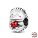 Charming Sterling Silver Red Heart Beads for Pandora Gifts