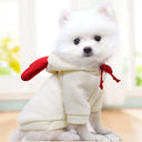 Cute Fruit Dog Clothes for Small Dogs Warm Hoodies Fleece