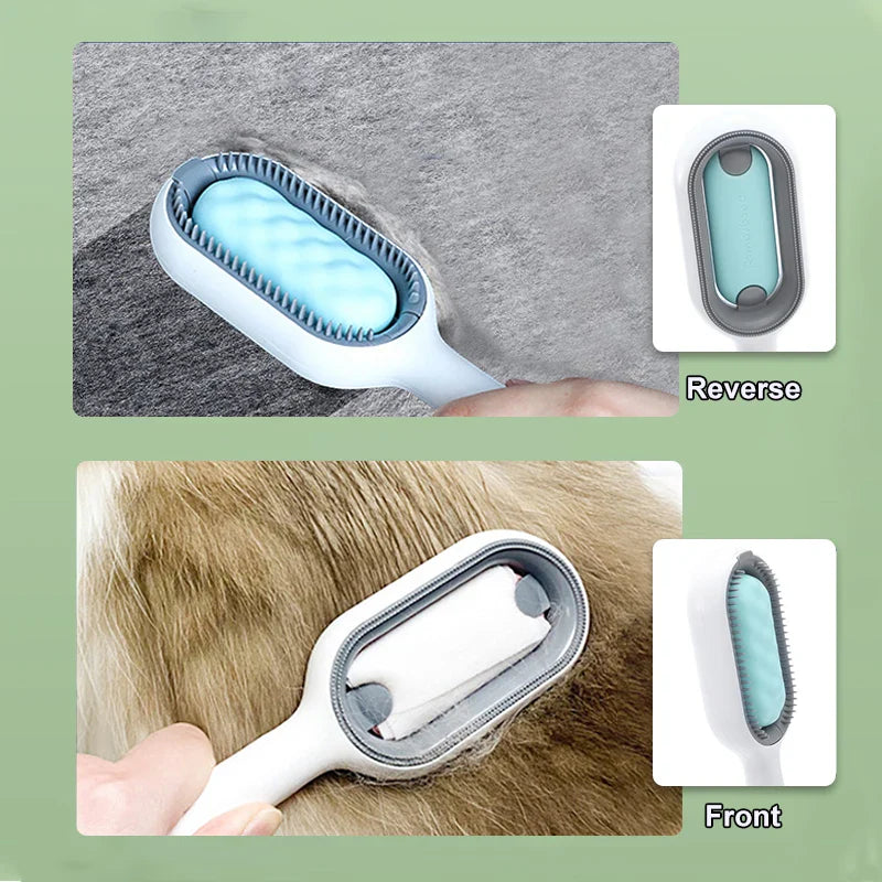 Pet Grooming Brush: Professional Cat Dog Comb for Hair Removal & Cleaning  ourlum.com   