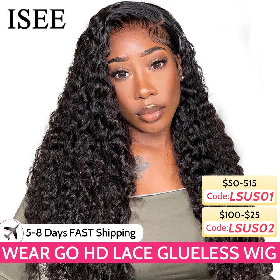 Ready-To-Go Brazilian Deep Wave Lace Front Wig - HD Lace Closure - Pre-Bleached Knots - Pre-Plucked Human Hair Wig  ourlum.com Normal 13x4 Wig CHINA 20inches