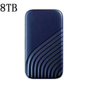  Portable SSD: Fast Storage & Enhanced Durability  ourlum.com Blue 8TB  