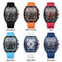 Curren 8442 Men's Luxury Chronograph Quartz Watch Casual Date Wristwatch with Silicone Band