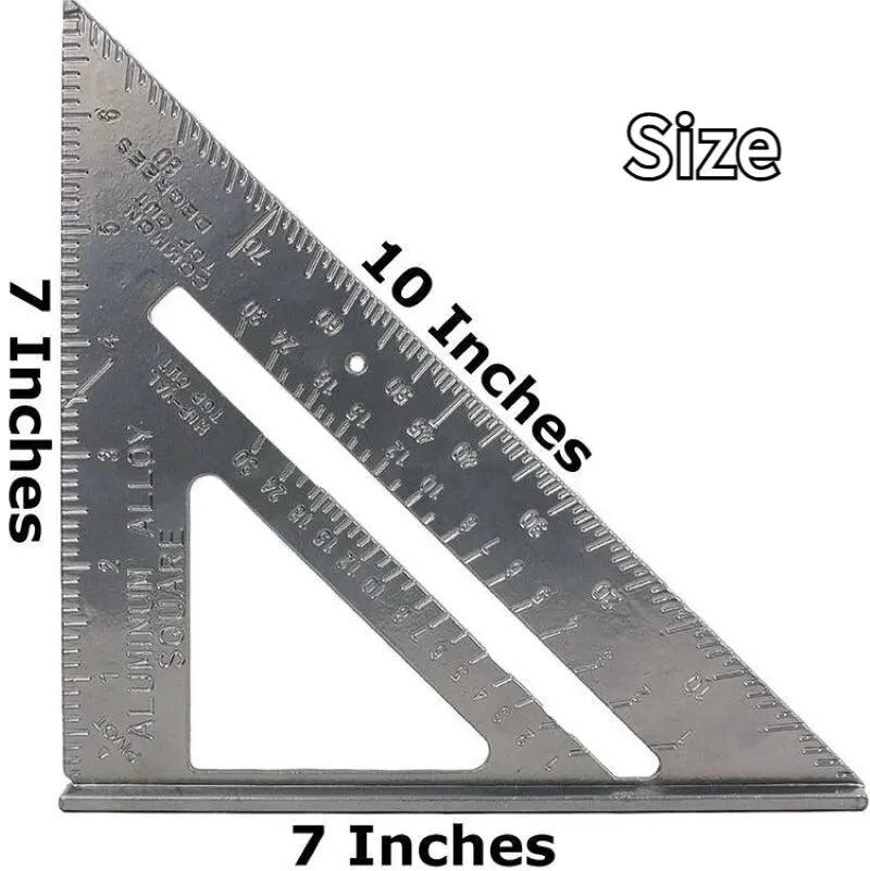 Aluminum Alloy Woodworking Triangle Ruler: Precision Tool for Woodwork  ourlum.com   