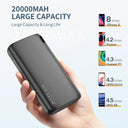 KUULAA 20000mAh Power Bank for iPhone 15 and More