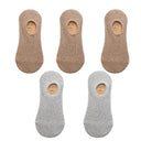 Breathable Mesh Men's Cotton Socks - Pack of 5 Pairs, Non-slip Silicone, Summer Thin Sports Socks  Our Lum 3khaki 2grey EU 37-45 