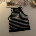 Korean Striped Tank Top: Women's Summer Fashion Essential