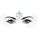 3D Sexy Face Tattoo Stickers Temporary Tattoos Glitter Fake Tattoo Rhinestones Masquerade for Women Party Face Jewels Tattoo  ourlum.com NO.18  