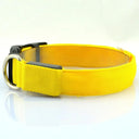 LED Glow Safety Dog Collar: Adjustable Flashing Necklace for Dogs and Cats  ourlum.com Yellow XS Neck 28-38cm 