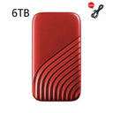  Portable SSD: High-Speed USB for Quick Data Transfer  ourlum.com 6TB red  