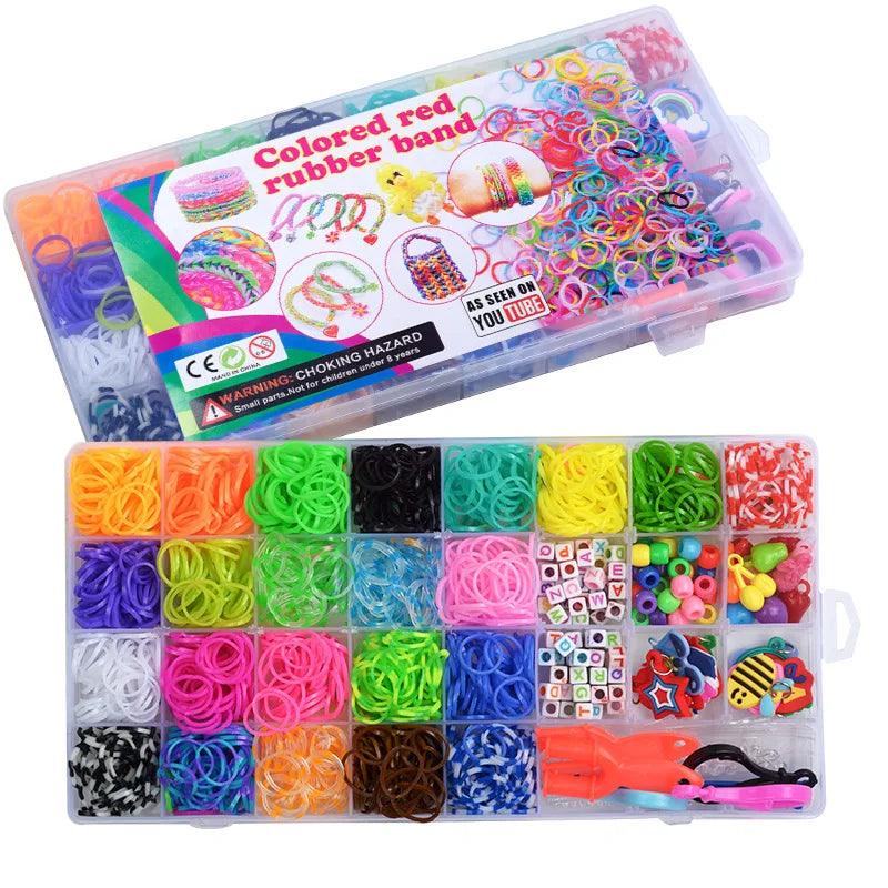 Rainbow Bracelet Making Kit: DIY Woven Bracelets Craft Toys Girls  ourlum.com   