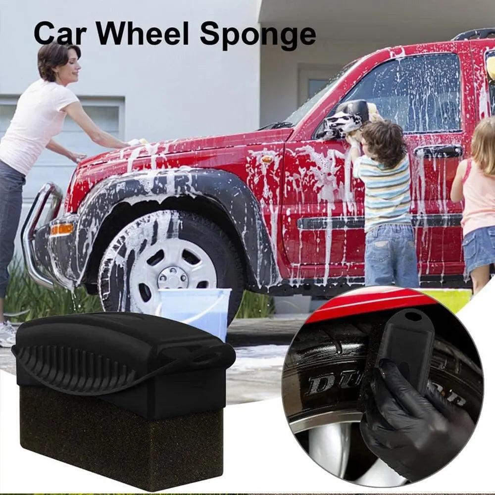 Tire Waxing & Polishing Kit: Wheel Detailing Sponge & Microfiber Pads  ourlum.com   