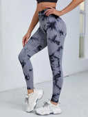 Tie Dye High Waist Seamless Leggings for Women 2023