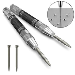 Spring-Loaded Centre Punch Tool: Precision Metal Drilling & Woodworking