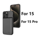 Xilecaly Battery Case For iPhone 15 Pro Max 13 14 Pro 12 Mini Power Bank Charging Charger Cover for iPhone XS Max XR 6s 7 8 Plus  ourlum.com For 15 15 Pro CN 