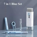 Keyboard & Earphones Cleaning Kit: Ultimate Tech Hygiene Tool Set  ourlum.com 7 in 1 Blue Set  