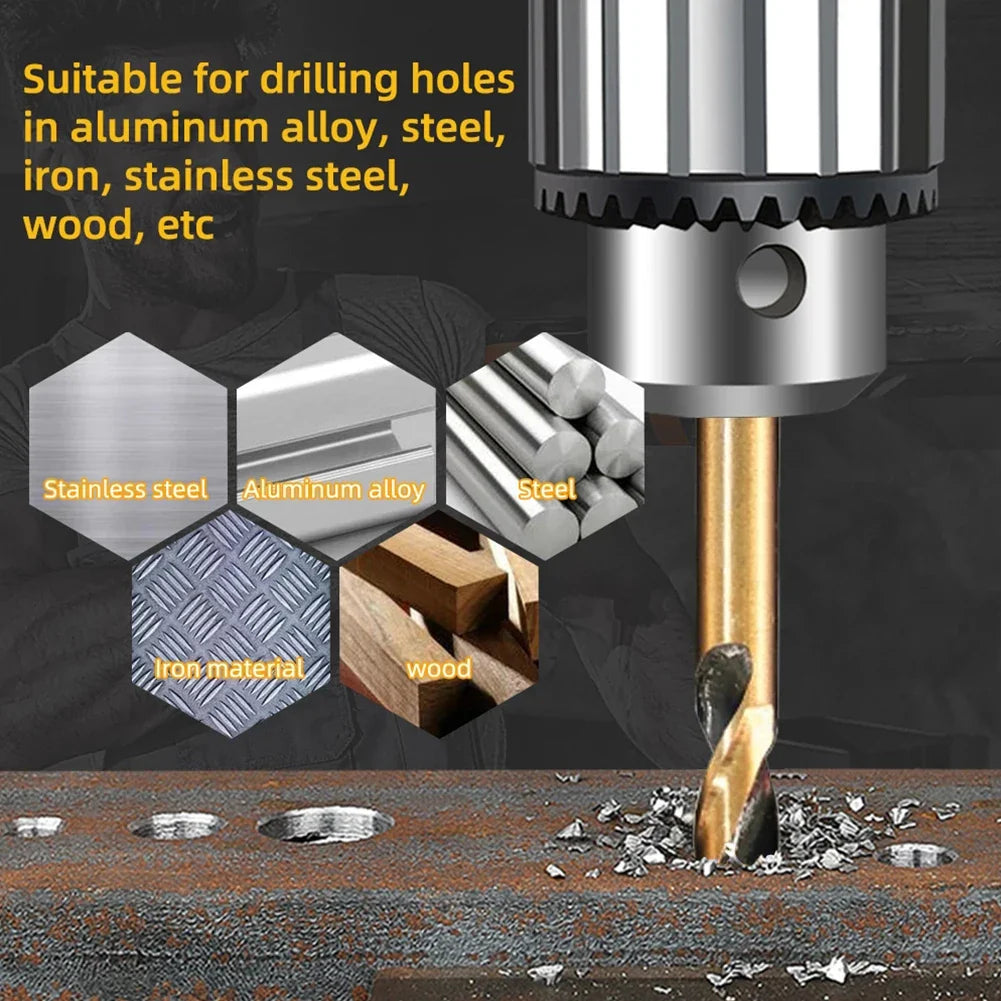 High-Speed Steel Double-Ended Twist Drill Bit Set for Metal & Wood Drilling  ourlum.com   