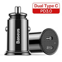 Baseus 30W Car Charger: Fast Charging for , iPhone, Samsung  ourlum.com New Dual Type C  