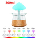 Mushroom Rain Cloud Humidifier with Colorful Night Lights and Relaxing Water Sounds  ourlum.com wood color United State 