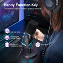 FIFINE USB/XLR Dynamic Microphone with RGB Control AmpliGame-AM8