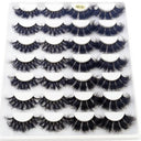 5-14Pairs Fluffy Lashes 10-25mm 3D Mink Lashes Long Thick Natural False Eyelashes Wholesale Lashes Vendors Makeup Mink Eyelashes  ourlum.com 14 pairs SD-10  