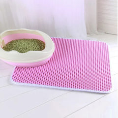 EVA Cat Litter Pad: Waterproof Non-slip Filter Washable Floor Mat