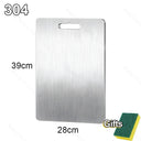 Thickened Stainless Steel Cutting Board Titanium Steel Antibacterial And Mildew-proof Household Cutting Board Kitchen Board 316