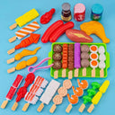 Kids BBQ Cooking Play Set - Safe Kitchen Toys for Kids