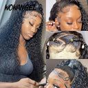 36 Inch Water Wave HD Lace Front Wig for Women 250% Curly