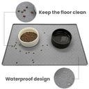 Pet Food Bowl Mat: Waterproof Silicone Feeder Mat for Pets